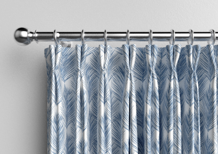 Gentle Palm, Navy - Made to Measure Curtains - Image 10